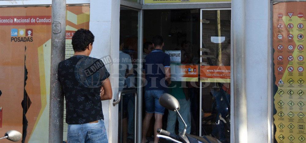 Dos días sin trámites para el carnet de conductor en Posadas