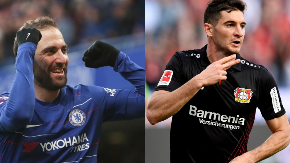 Higuaín y Alario marcaron en Europa