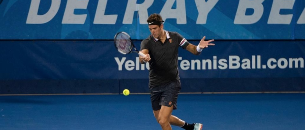Del Potro se despidió de Delray Beach