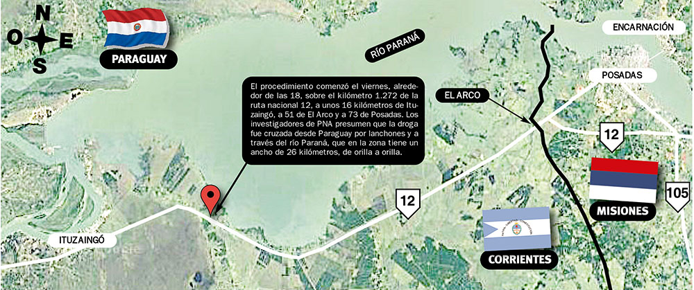 Histórica incautación de casi 10 toneladas de marihuana a 50 kilómetros de Misiones