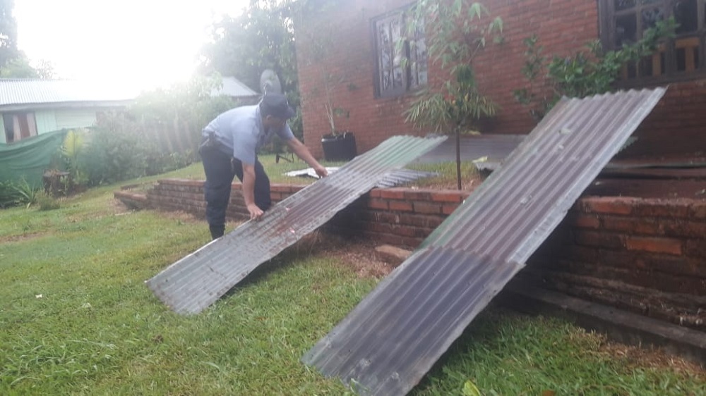Fuerte temporal en Santo Pipó