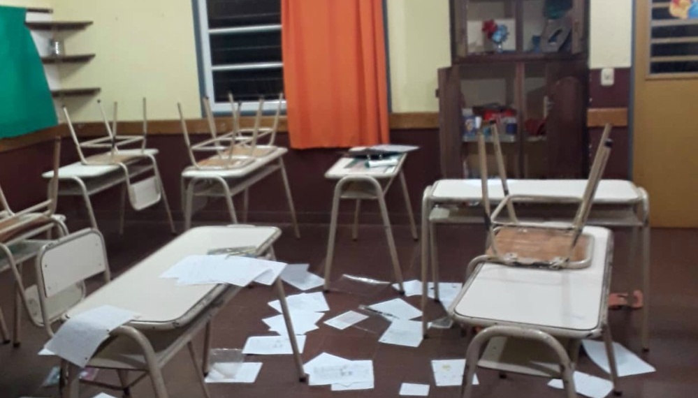Otra vez atacaron la Escuela 652 de Andresito