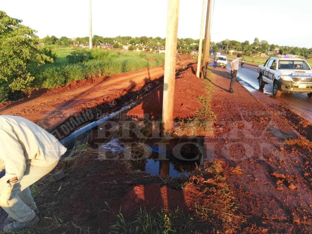 Nueva rotura de caños de agua sobre Cabo de Hornos
