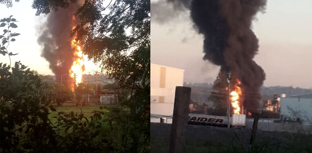 Ardió un depósito de EMSA en la usina La Tablada