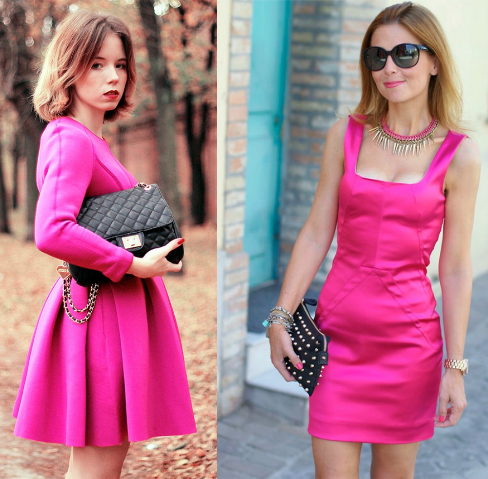 Наденешь розовое платье. Цвет фуксии. Платье фуксия. Платье цвета фуксии. Платье ярко-розовое.