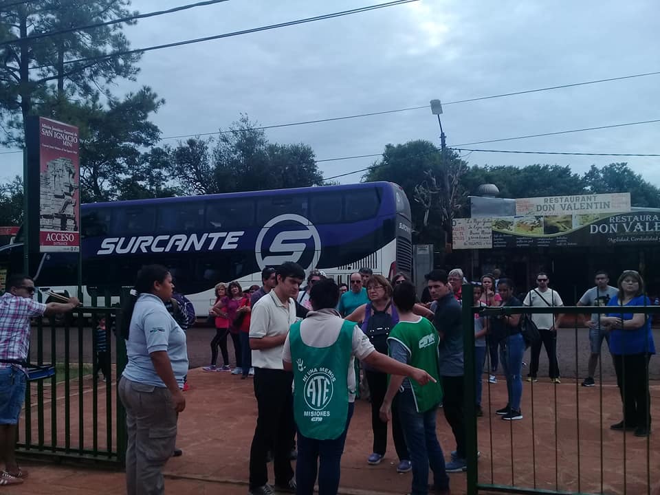 Por protesta de ATE, liberaron la entrada a las Ruinas de San Ignacio