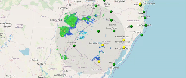 Rige alerta por tormentas fuertes
