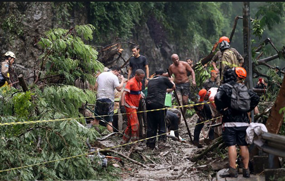 Río de Janeiro: lluvias torrenciales, deslizamiento de tierra y siete muertos