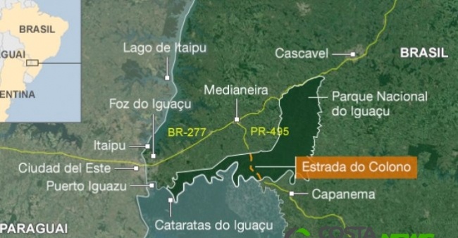 Alerta por proyecto de camino dentro  del Parque Iguaçu del lado brasileño