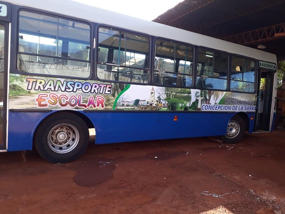 Concepción: transporte escolar municipal propio
