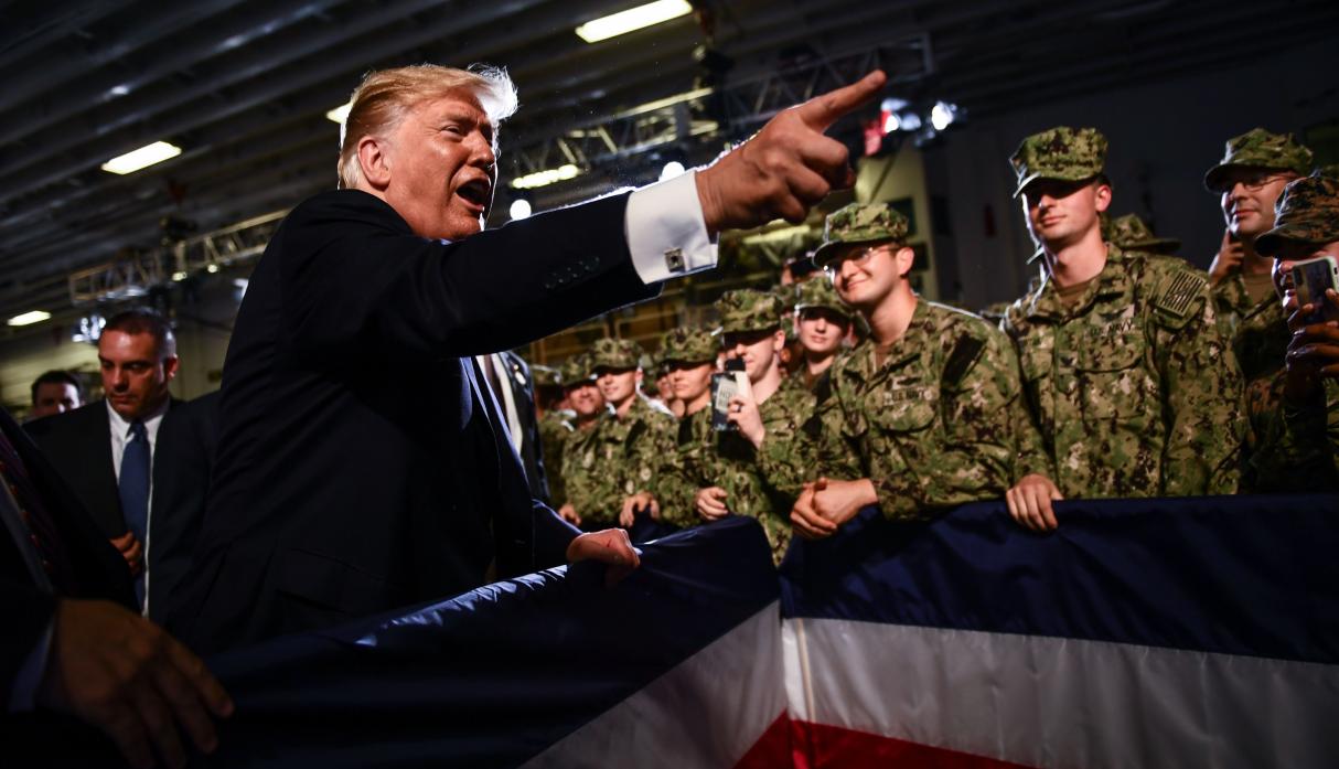 Trump defendió el principio de “paz a través de la fuerza”