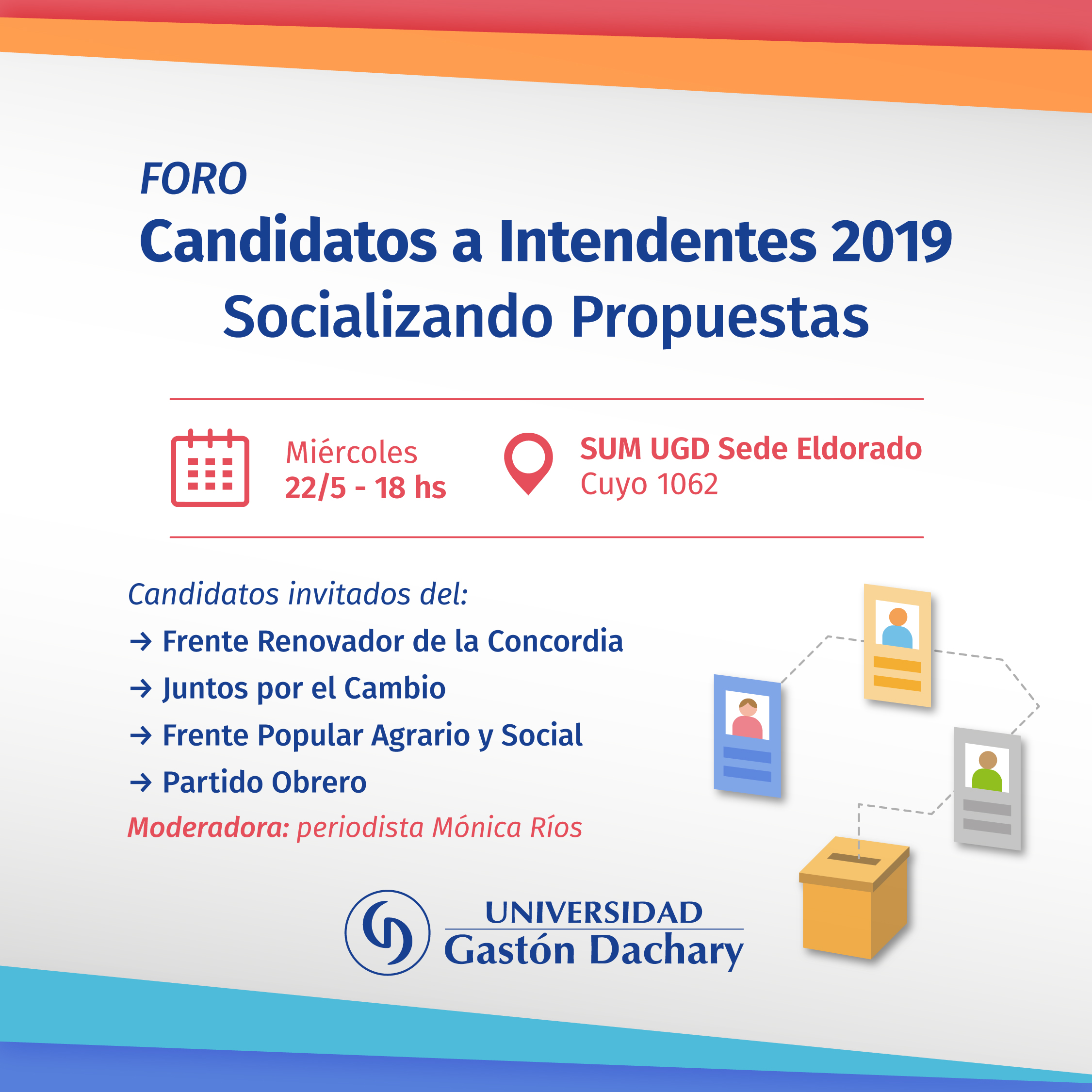 Foro de candidatos a intendentes en Eldorado
