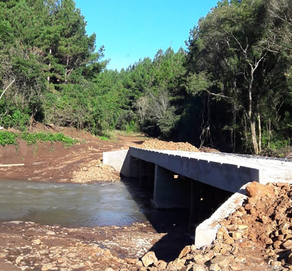 Está en marcha el puente sobre el arroyo Macaco
