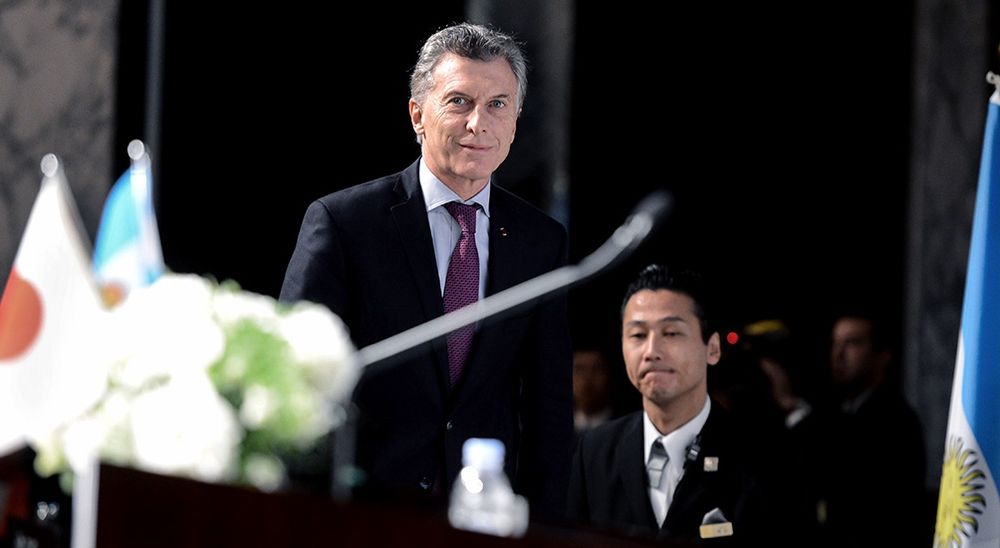 Macri en Indonesia, antes de participar de la Cumbre del G20 en Japón