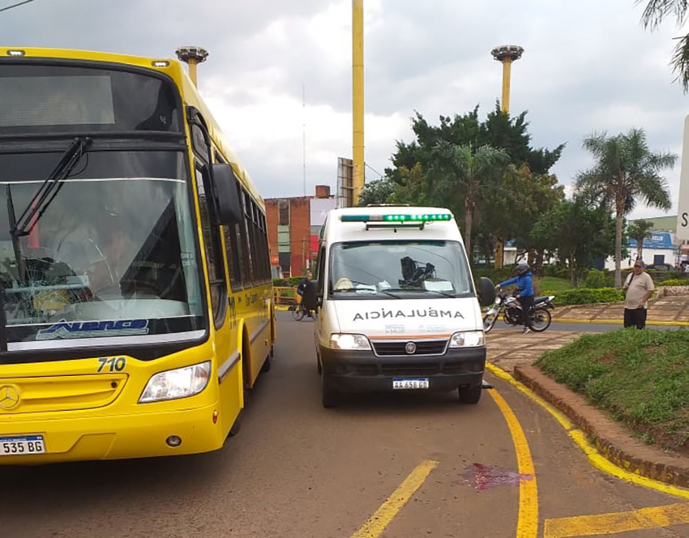 Una mujer sufrió graves lesiones tras embestida de un colectivo