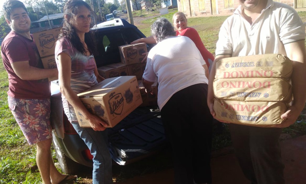 Jesús Misericordioso: llegaron las donaciones para los ocho merenderos