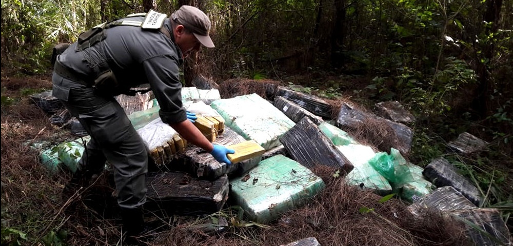 Incautan más de una tonelada de marihuana en Puerto Libertad