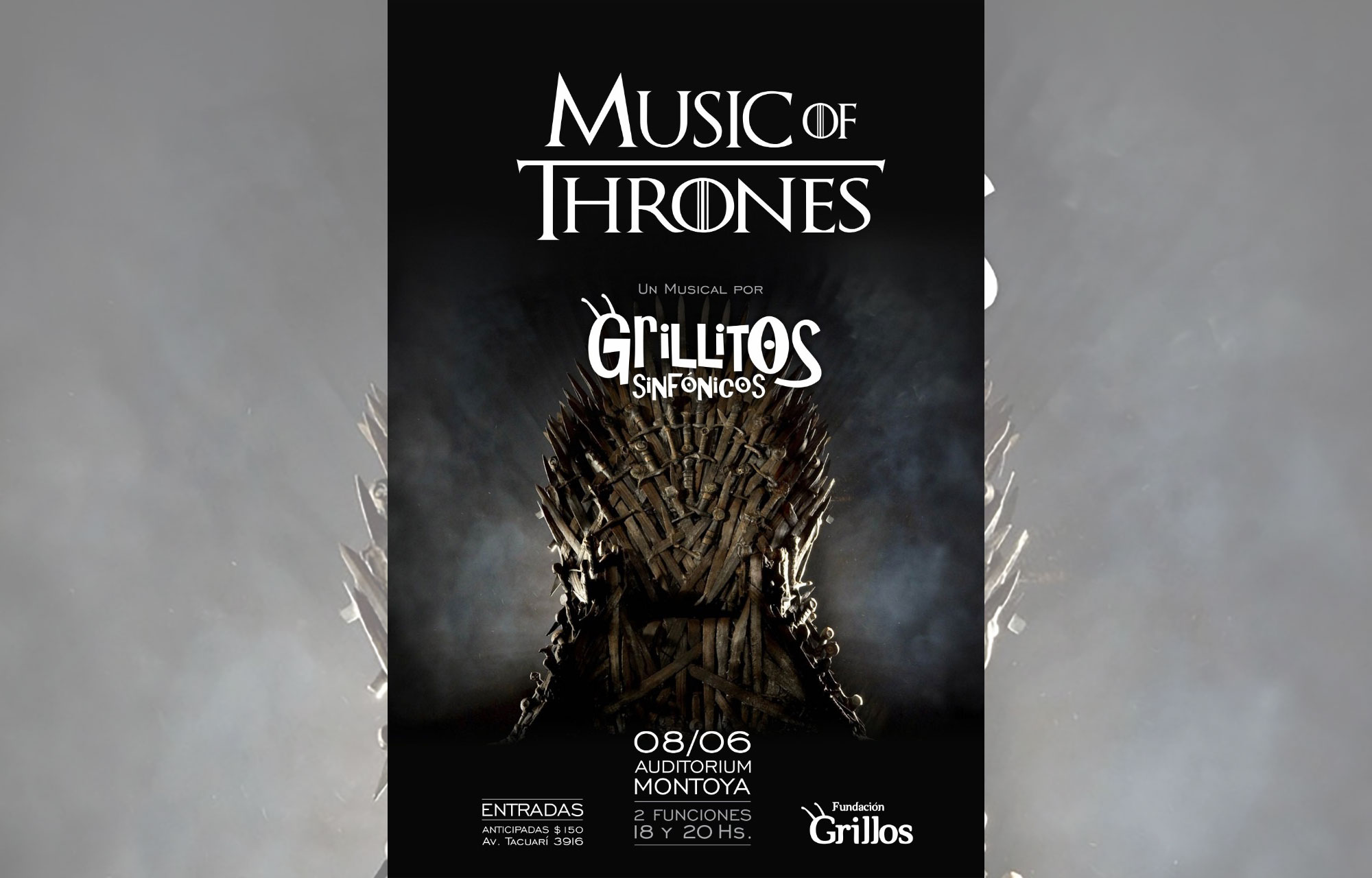 Música de Tronos, para vivir un sábado completamente diferente