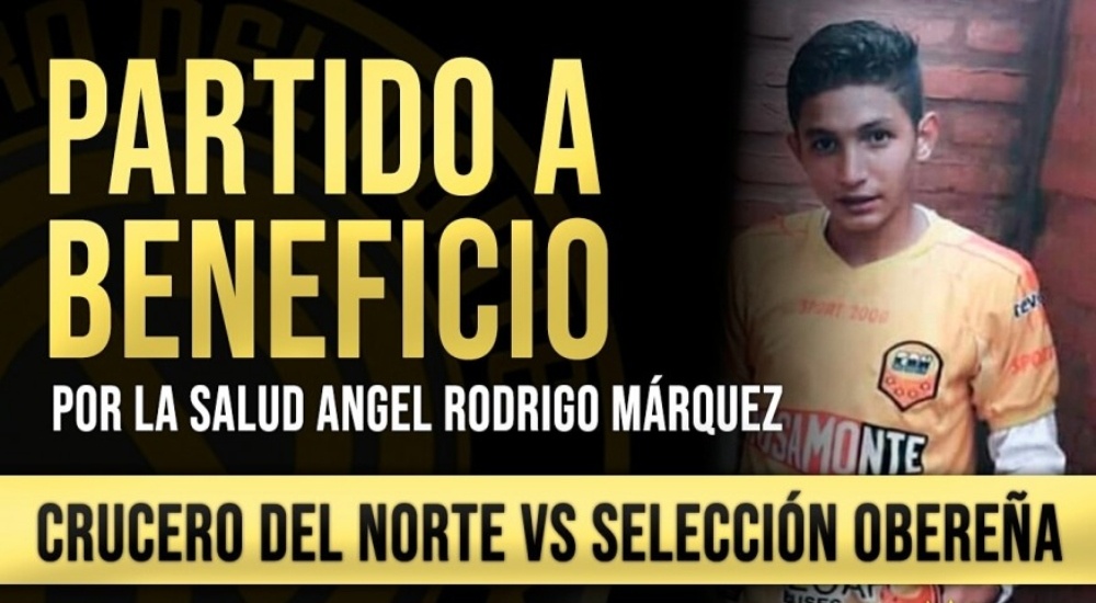En Oberá jugarán un partido solidario por Rodrigo