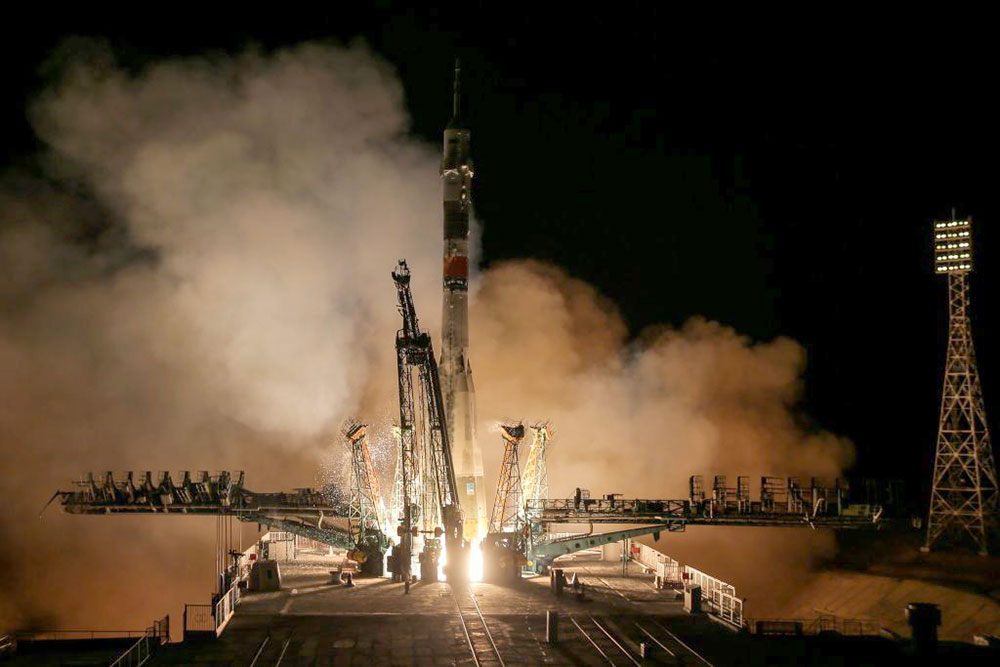 50 años después del Apolo 11, una nave despegó con tres tripulantes hacia la ISS