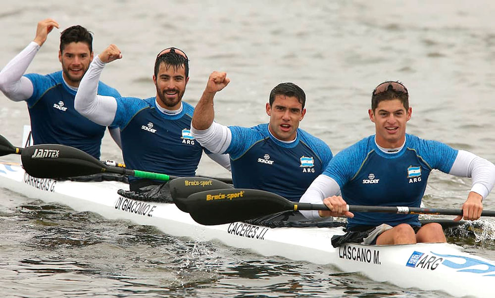 Panamericanos: oro para el K4 masculino de canotaje argentino