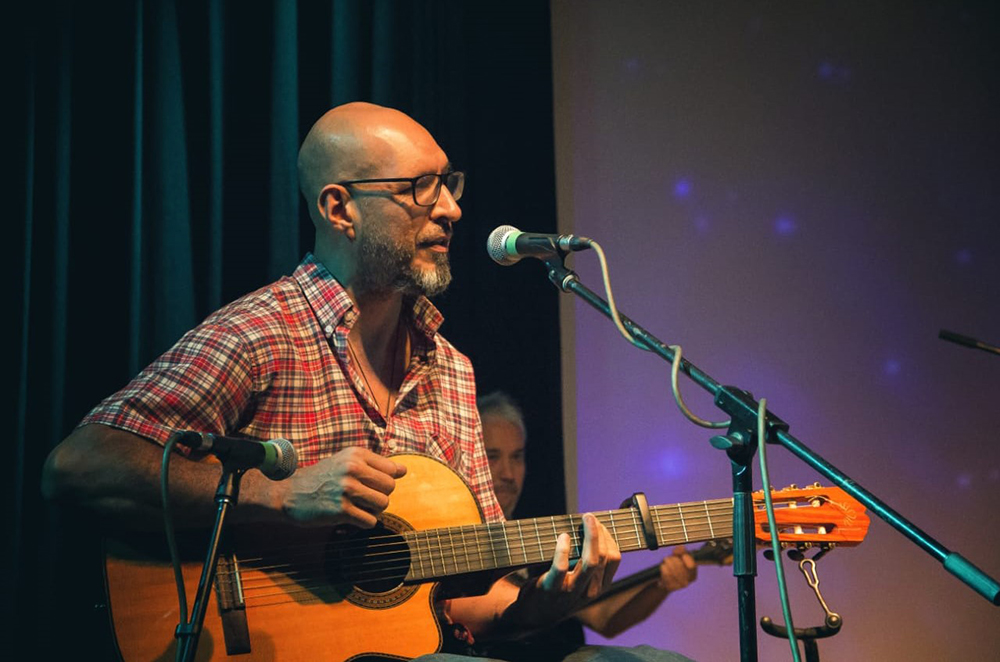 Osvaldo de la Fuente, este jueves en la biblioteca popular