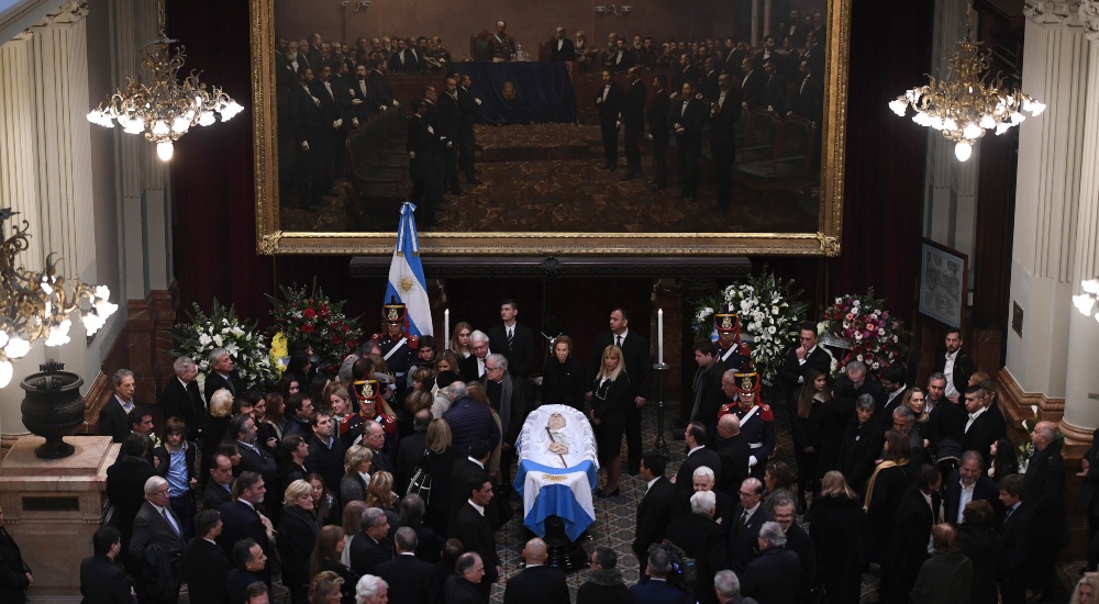 Despidieron los restos del ex presidente Fernando De la Rúa