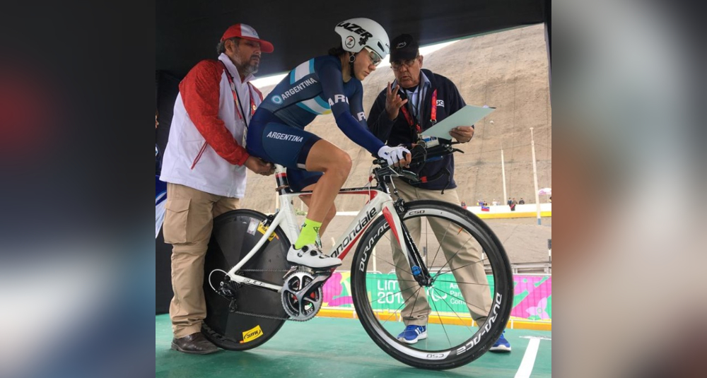 Mariela Delgado muy cerca del podio