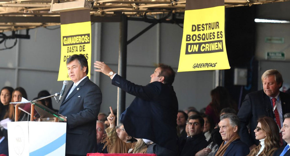 Pese a operativo de seguridad, ahora Greenpeace se infiltró en La Rural