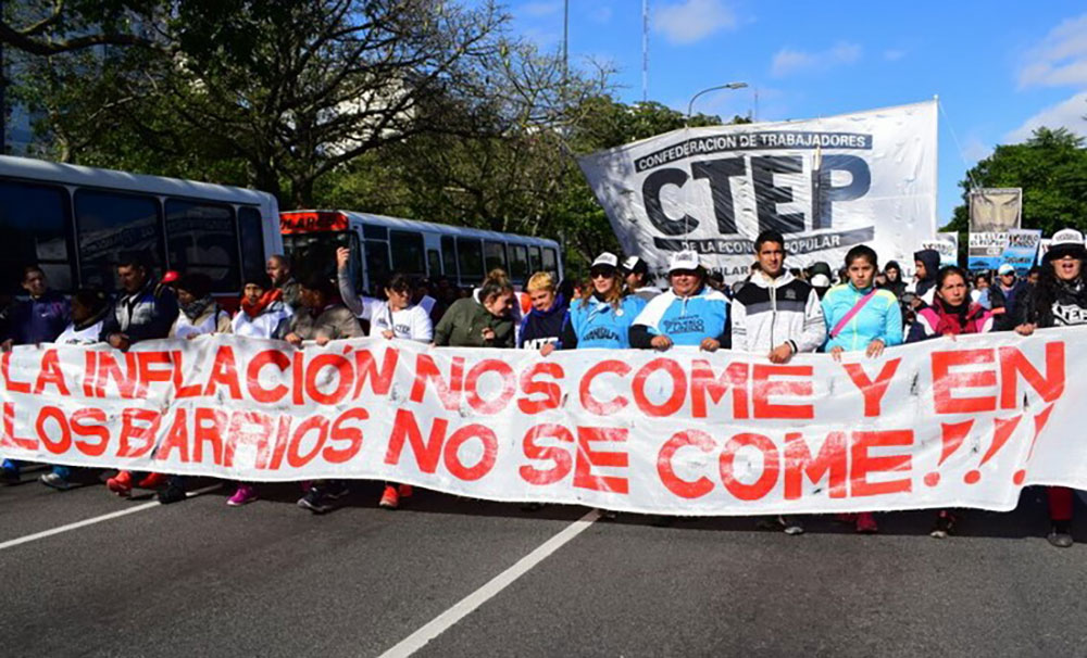 Movilizaciones para reclamar que el salario mínimo sea igual a la canasta básica