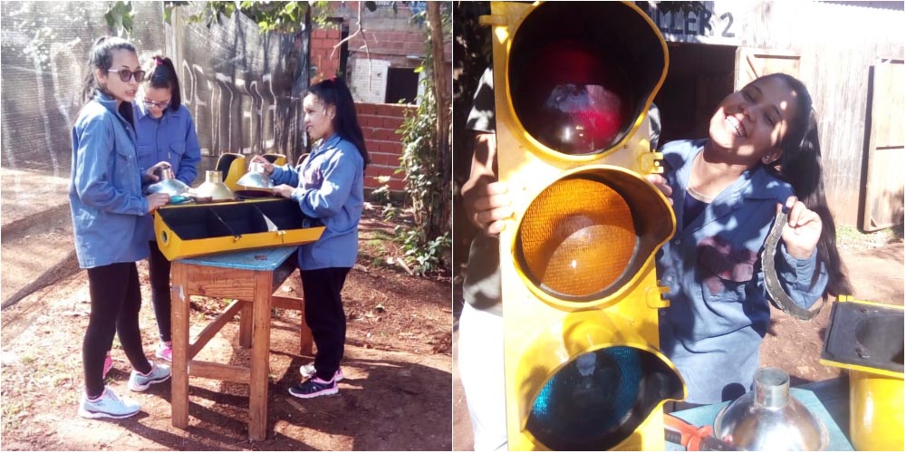 Mediante un proyecto escolar restauran cuatro semáforos