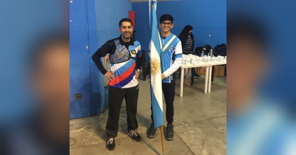 Tiro con arco: hizo podio en experiencia