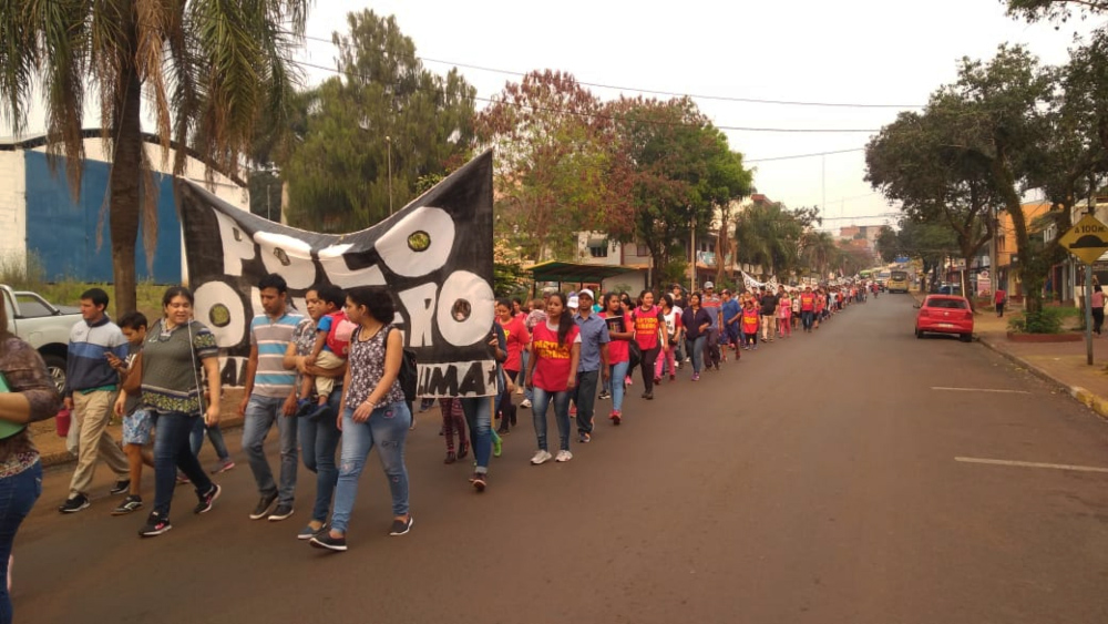 Con marchas, organizaciones sociales exigieron más asistencia a merenderos