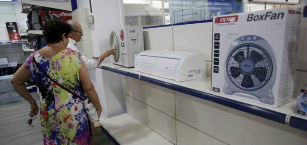 Aires acondicionados y ventiladores cuestan el doble que en el verano