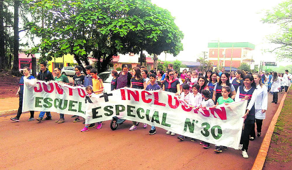 Caminatas por más inclusión en Misiones