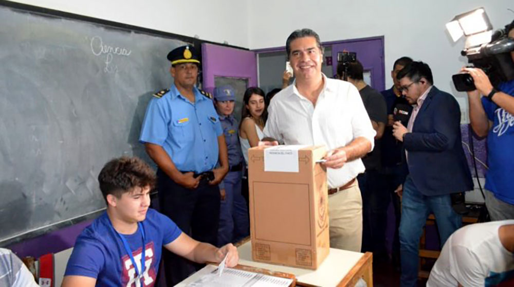 Elecciones 2019: Capitanich votó en Resistencia