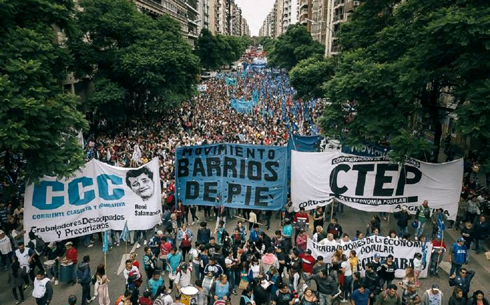 Aunque gane Fernández, las organizaciones sociales “van a estar en la calle”