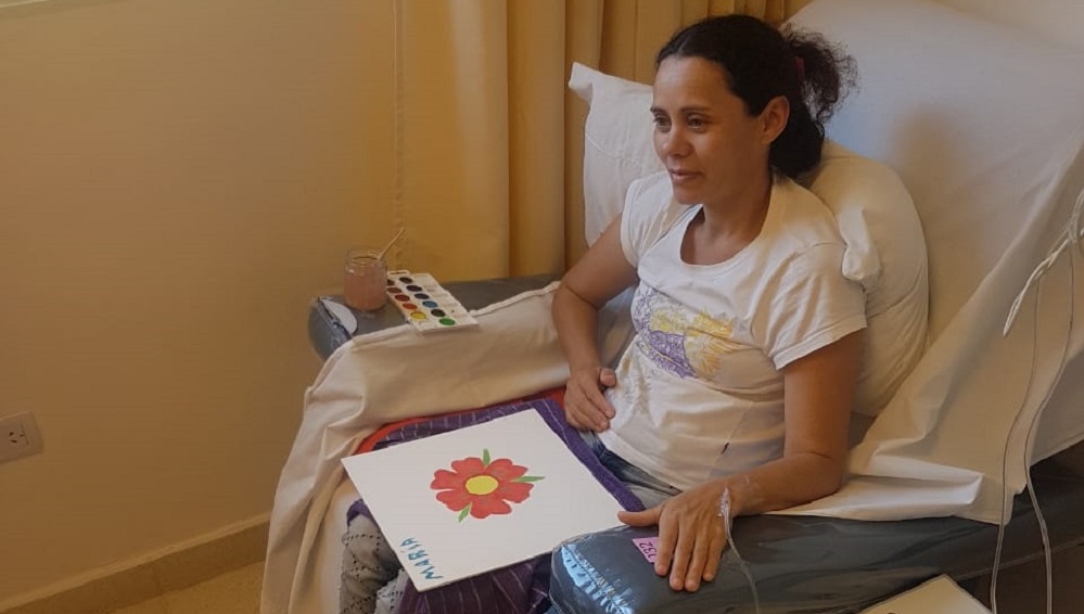 Pinturas en las salas de quimioterapia