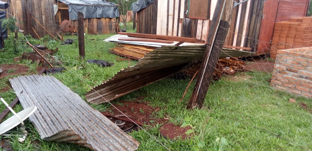 Por la tormenta, en Wanda 30 casas quedaron sin techos