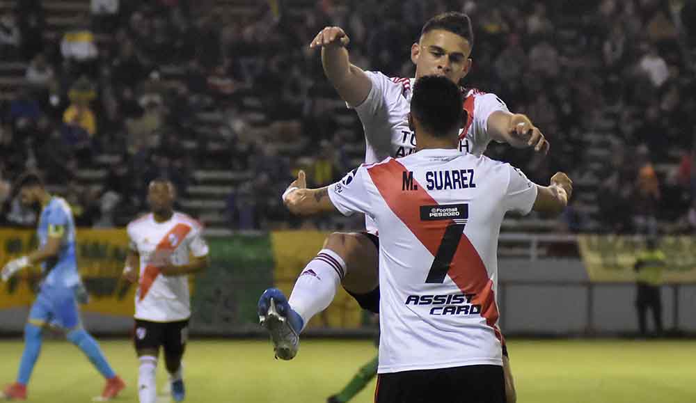 River venció a Aldosivi en Mar del Plata y es líder de la Superliga
