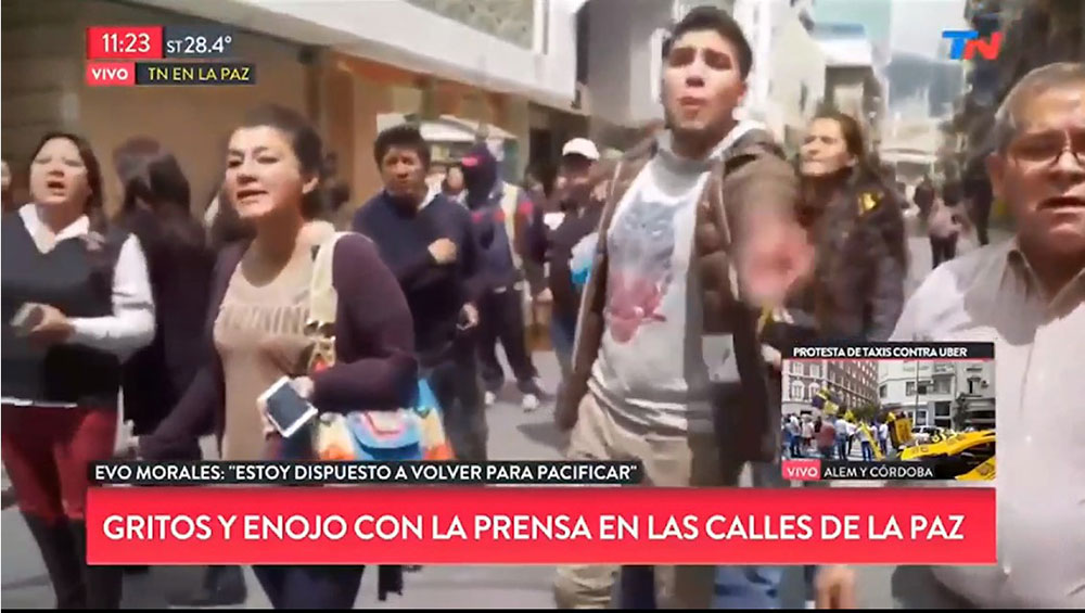 Bolivia: amenazas a la prensa local y agresiones a periodistas argentinos