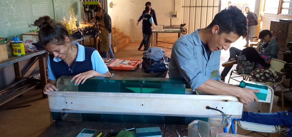 Alumnos de la EPET 25 de Campo Grande, referentes de solidaridad