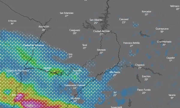 Rige el alerta meteorológico en Misiones