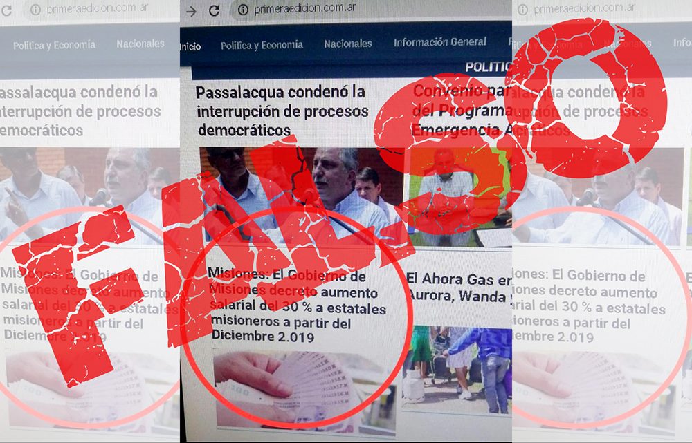 Es falso que el Gobierno de Misiones decretara aumento del 30%