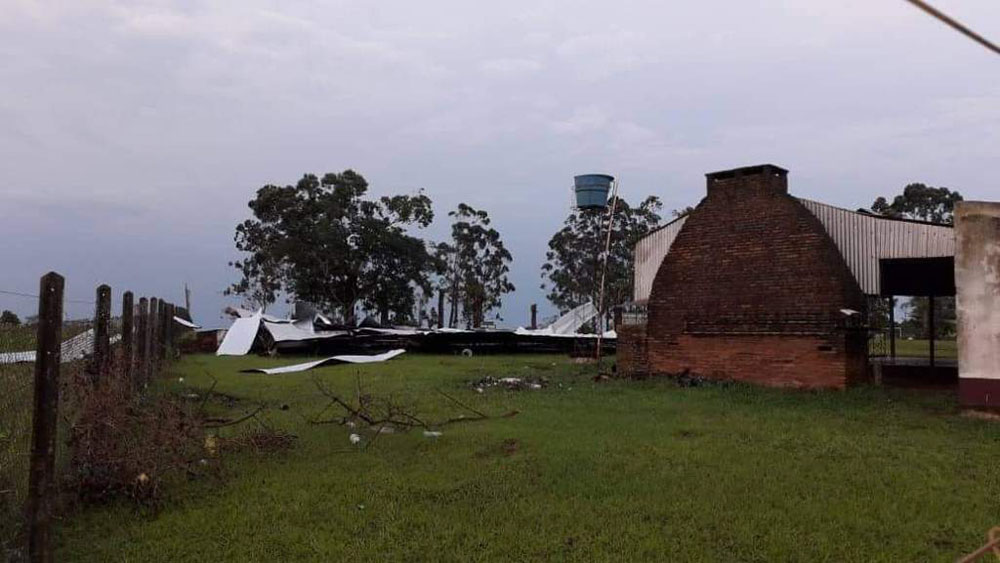 Municipios de Itapúa fueron afectados por una fuerte tormenta
