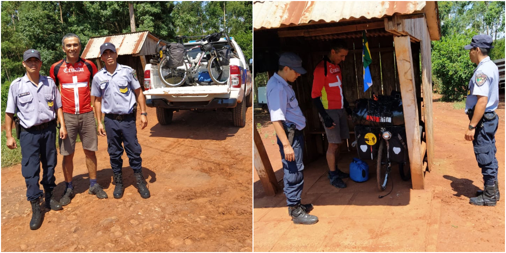 Asistieron a un ciclista brasileño que se descompensó en la ruta 12