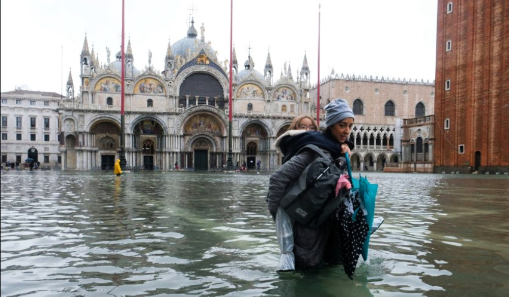 El 80% de Venecia está bajo el agua