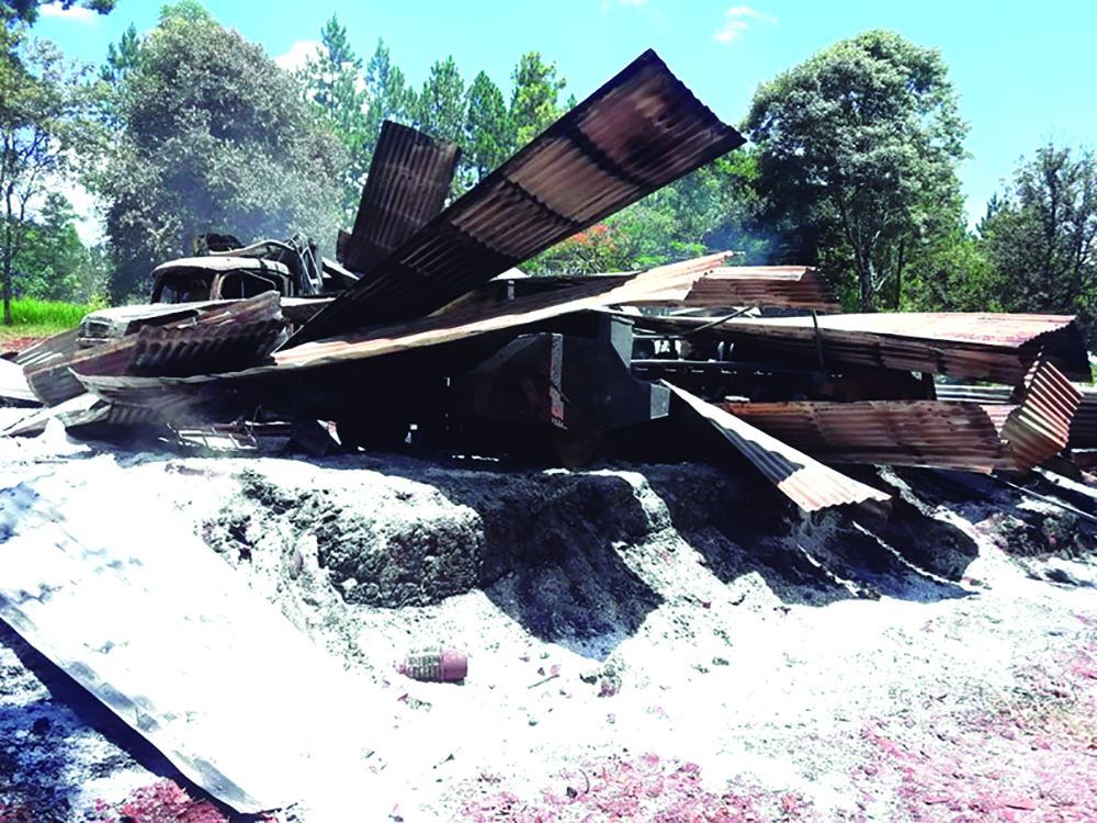 El fuego destruyó hasta los ahorros de un colono en Aurora