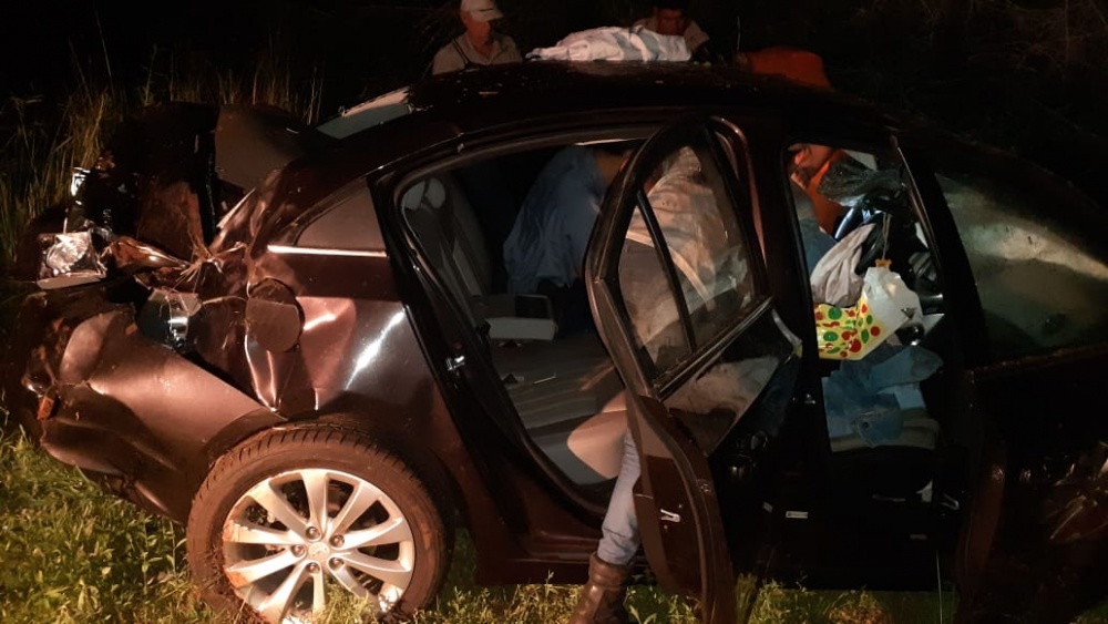 Investigan el despiste de un automóvil en la ruta 105