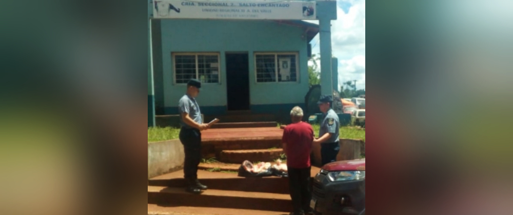 Abigeato: transportaba más de 35 kilos de carne vacuna y fue detenido